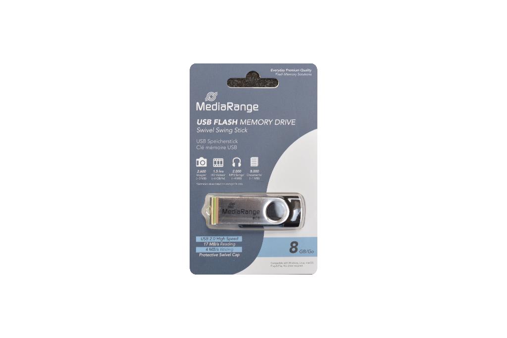 MediaRange 8 GB usb stick MR908, Mediarange, 8 GB, Nieuw, Zum Quellenpark 29, Bad Soden 65812