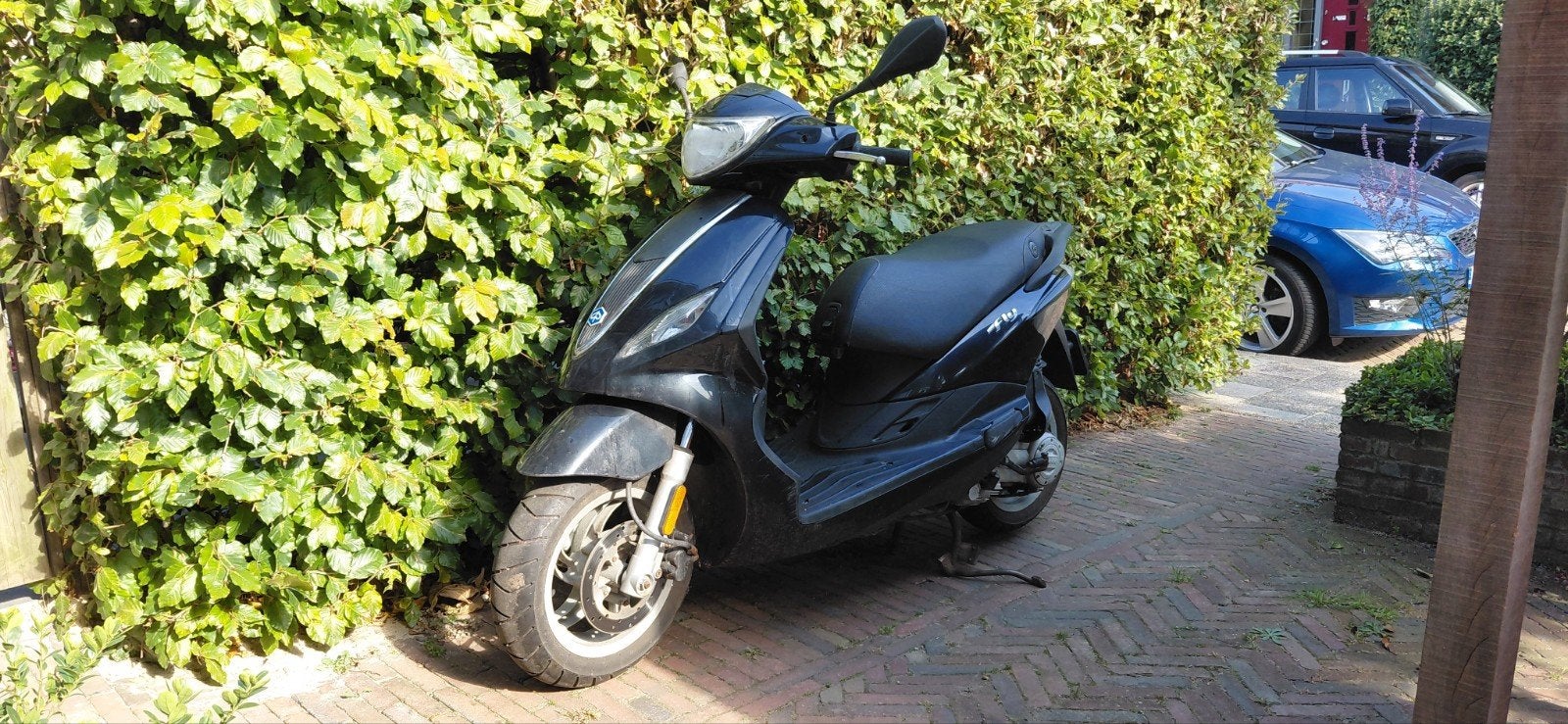 Piaggio Fly 50cc 4T Scooter - Zwart, Ophalen, Gebruikt, Maximaal 45 km/u, Fly