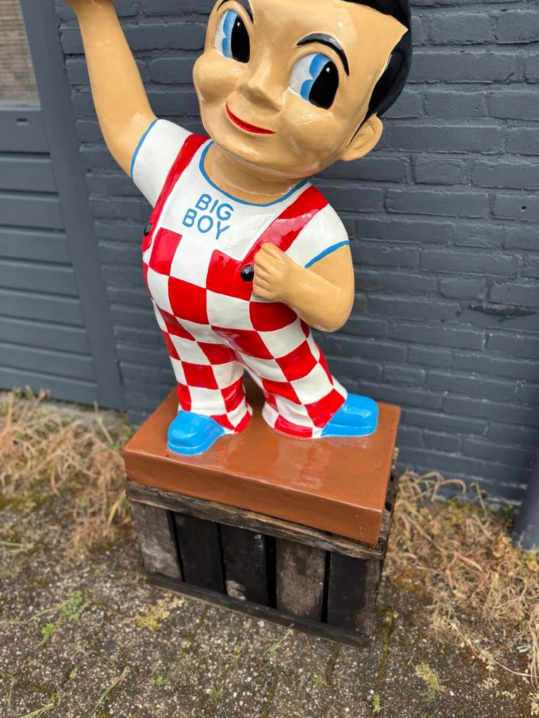 Big Boy standbeeld met hamburger - Vintage decoratie, Ophalen, Gebruikt, Mens