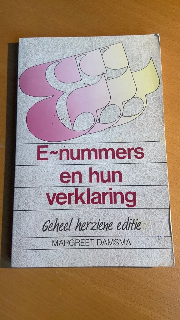 E-nummers en hun verklaring - Margreet Damsma, Ophalen of Verzenden, Zo goed als nieuw