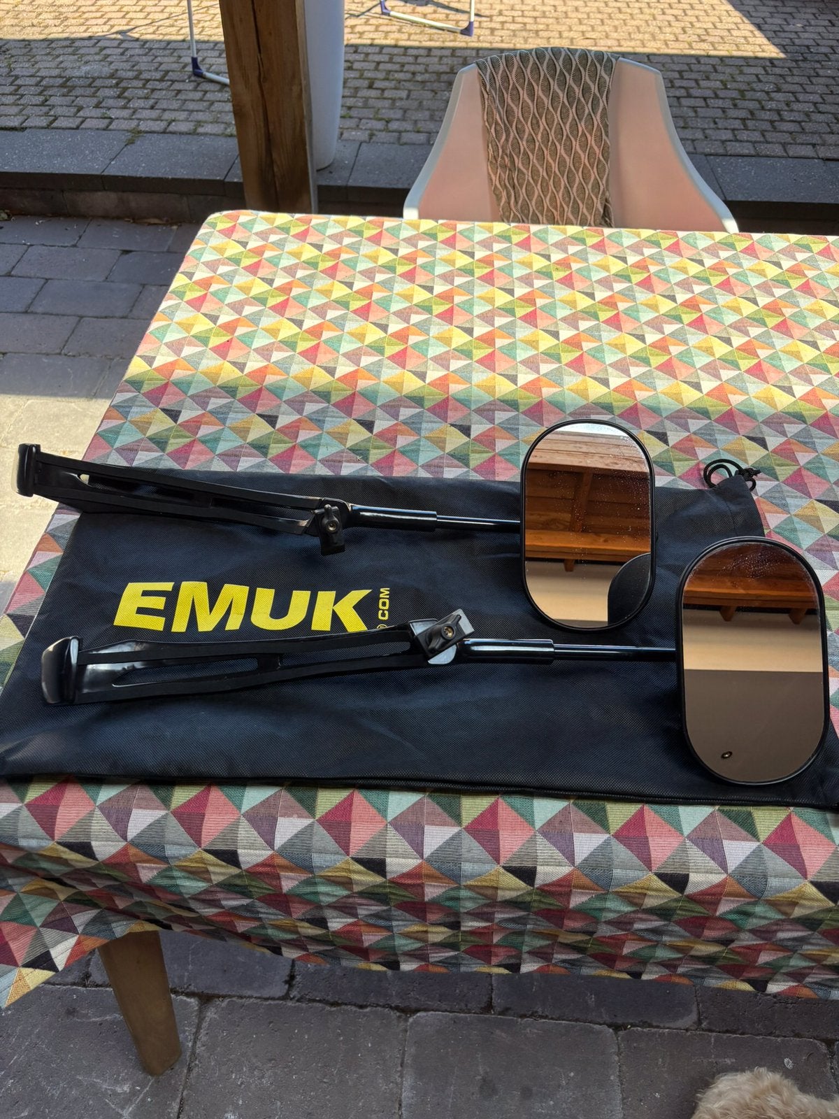 EMUK caravan spiegels voor Mazda CX5, Ophalen, Zo goed als nieuw