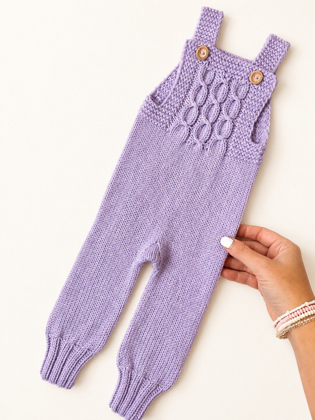 Handgebreide baby romper (0-3 maanden) merinowol, Kinderen en Baby's, Babykleding | Overige, Verzenden, Nieuw, Handgemaakt, Jongetje of Meisje