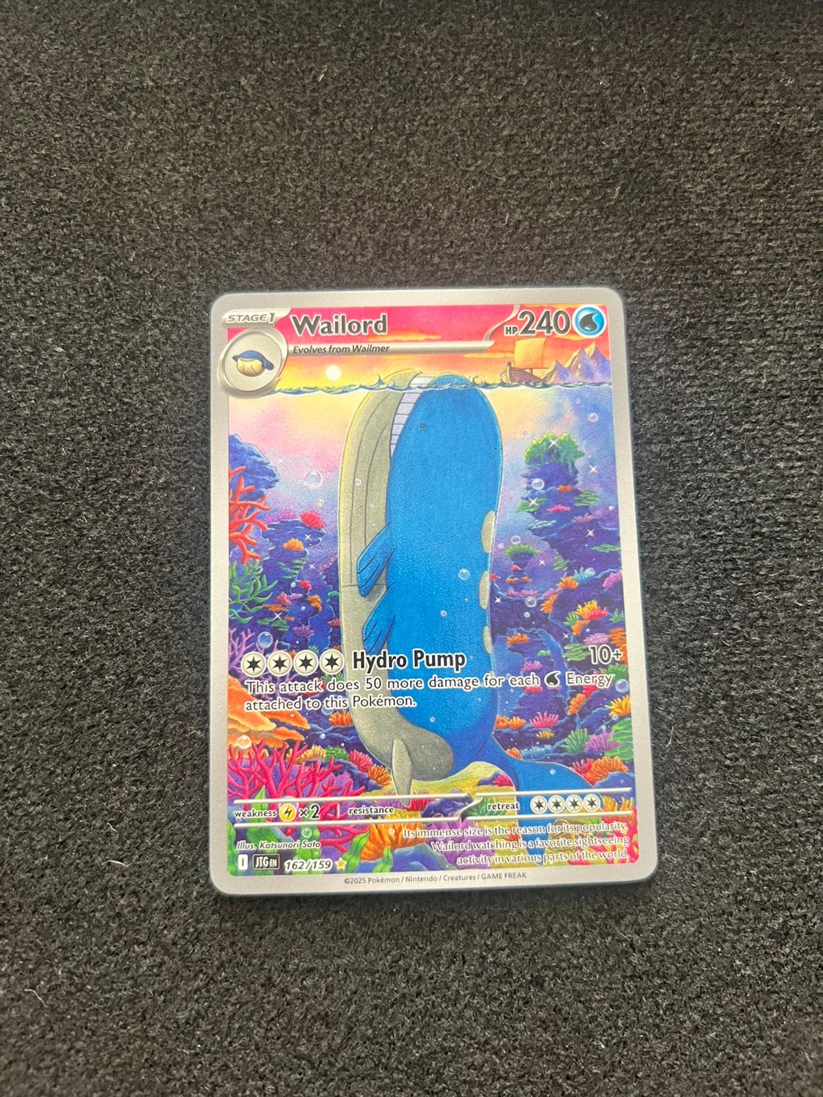 Wailord (JTG 162) nm, Ophalen of Verzenden, Zo goed als nieuw