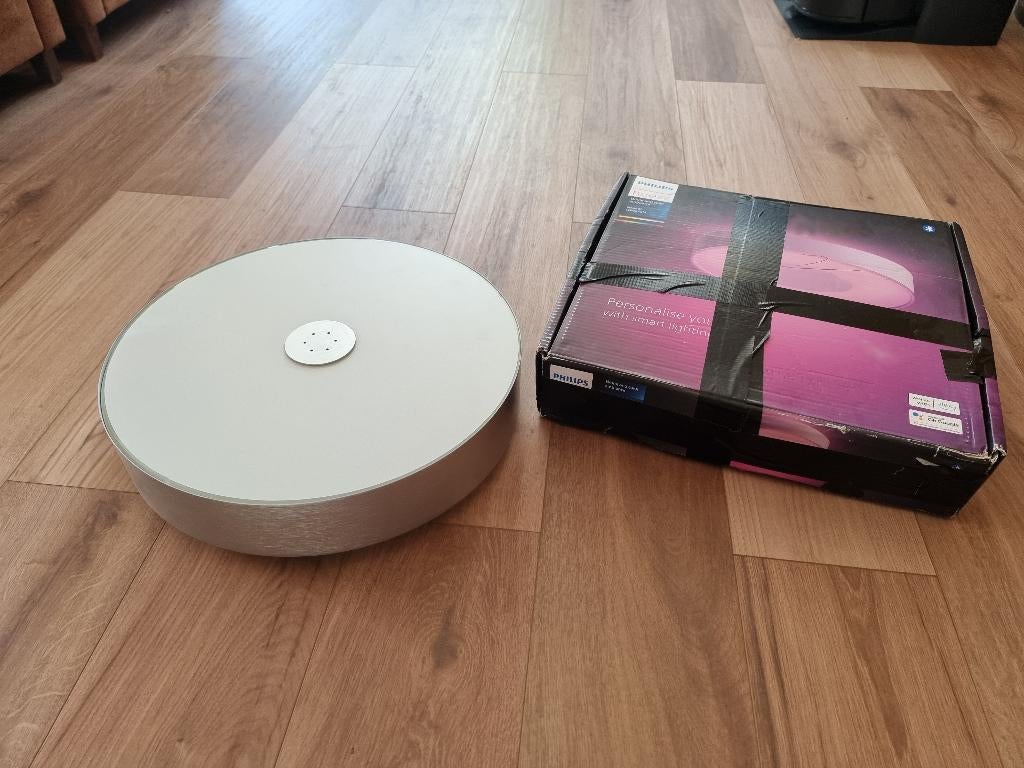 Philips Hue Infuse M  Plafondlamp 42,5 cm Plafonniere, Ophalen of Verzenden, Gebruikt, Glas, Philips Hue, Google Home, Alexa