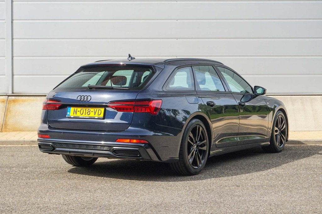 Audi A6 Avant 40 TFSI 204pk S Edition | Panoramadak | Trekha, Gebruikt, Blauw, Leder en Stof, Origineel Nederlands