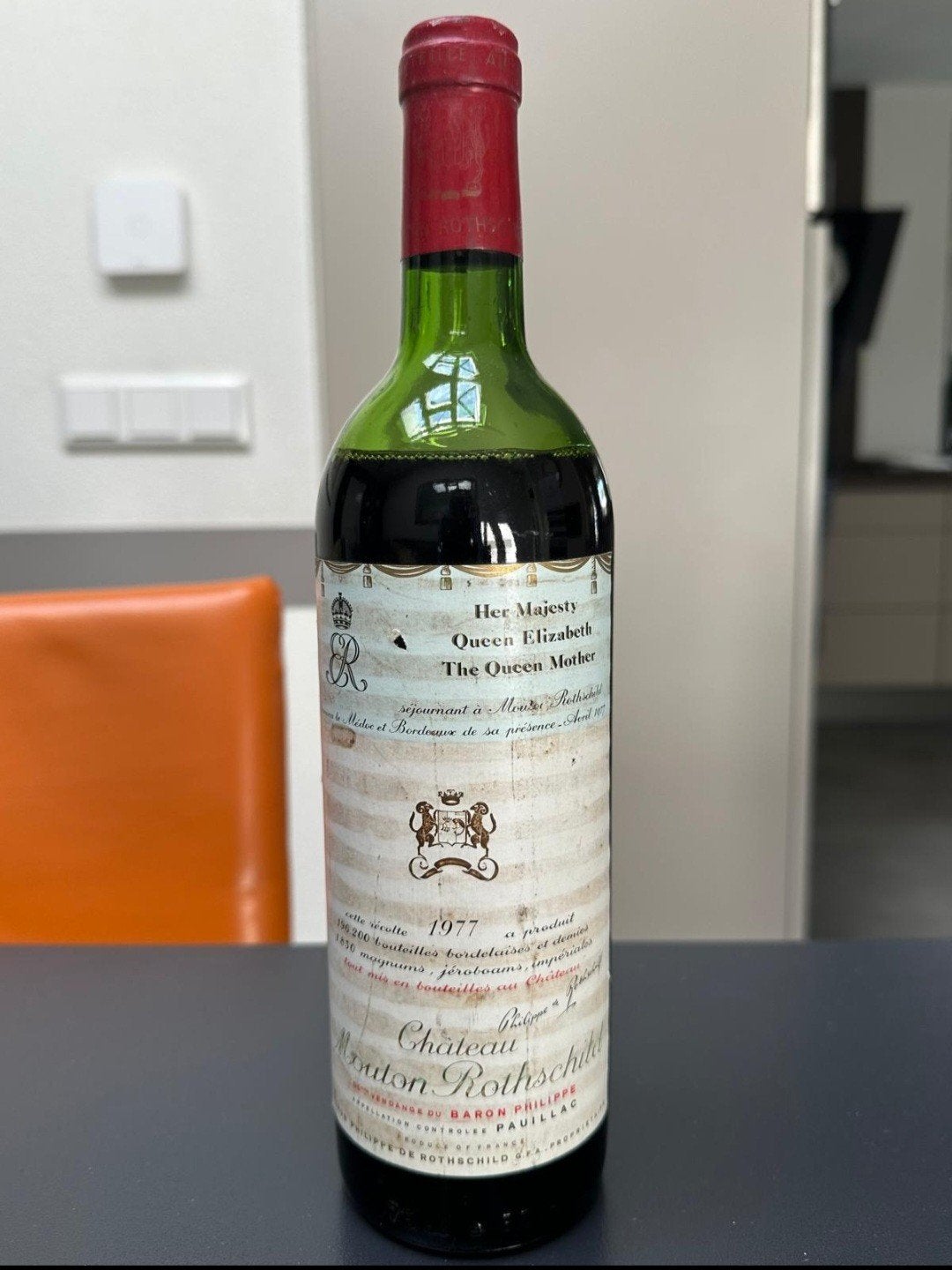 Château Mouton Rothschild 1977 - Exclusieve Rode Wijn, Ophalen