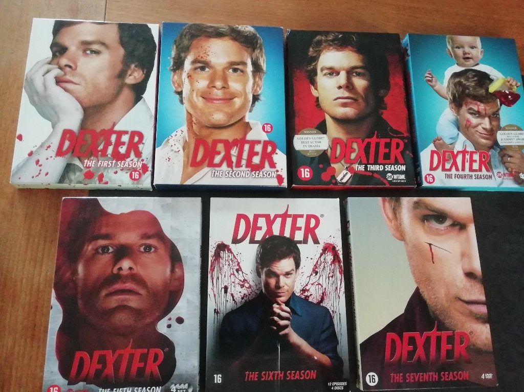 dexter ( seizoenen ( 1-2-3-4-5-6-7-), Cd's en Dvd's, Dvd's | Tv en Series, Alle leeftijden, Ophalen of Verzenden, Zo goed als nieuw