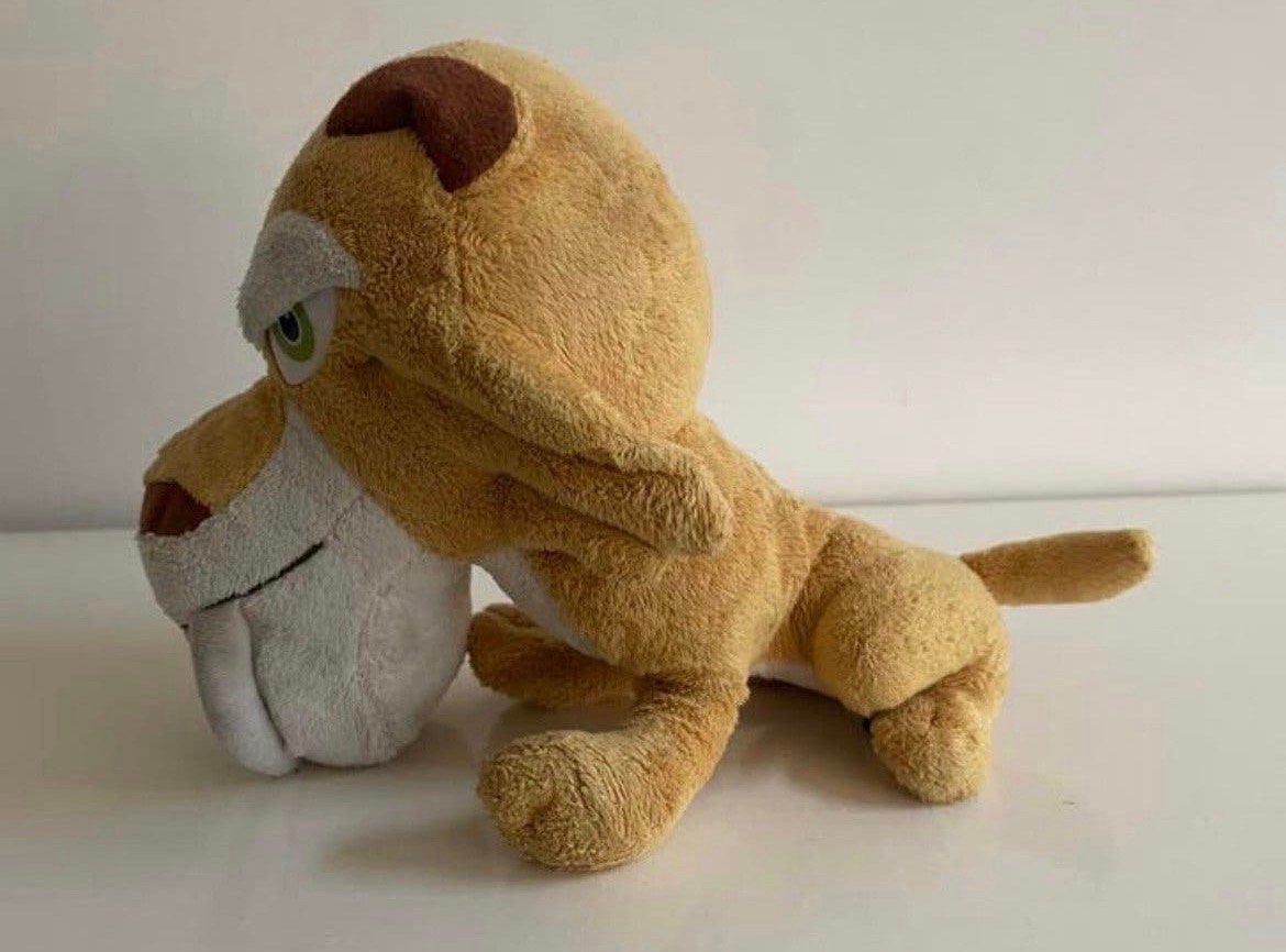 Ice Age Tijger knuffel Sabeltandtijger Diego Big Headz, Overige karakters, Ophalen of Verzenden, Zo goed als nieuw, Leeuw