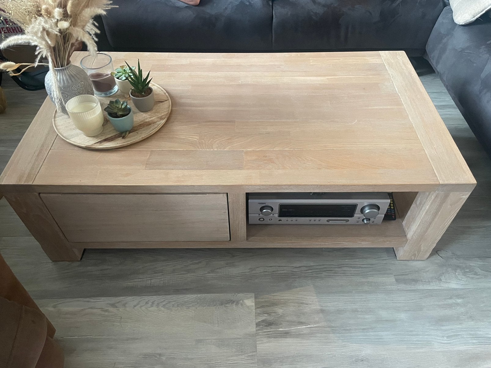 Salontafel, Huis en Inrichting, Tafels | Salontafels, Ophalen, Gebruikt, 100 tot 150 cm, 50 tot 100 cm