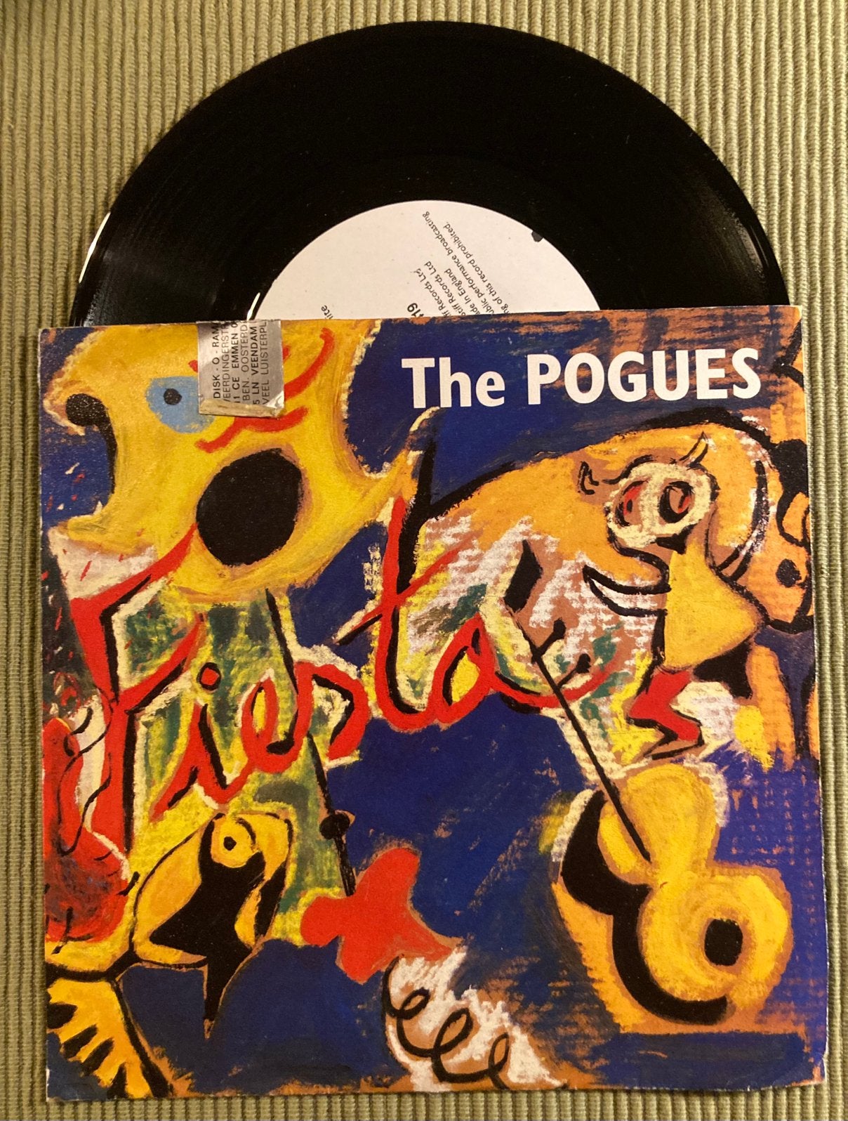 Vinyl single The Pogues - Fiesta, Gebruikt, 7 inch, Ophalen of Verzenden, Pop