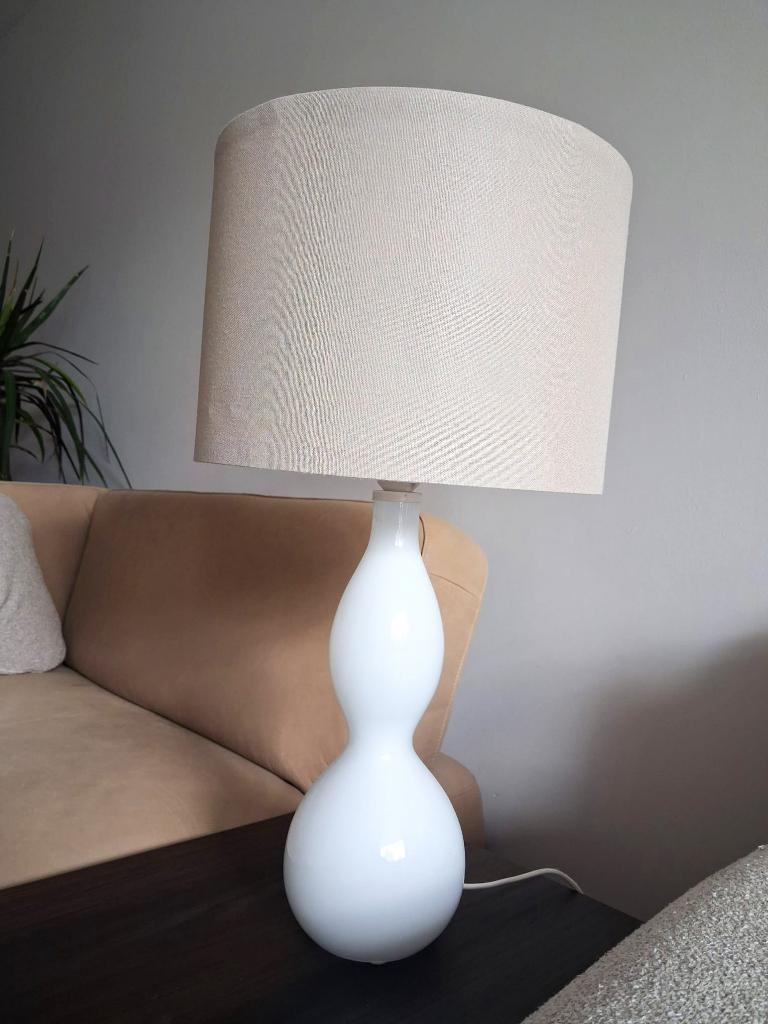 IKEA vintage tafellamp Ljusas Salbo, Ophalen, Gebruikt, Glas, 50 tot 75 cm