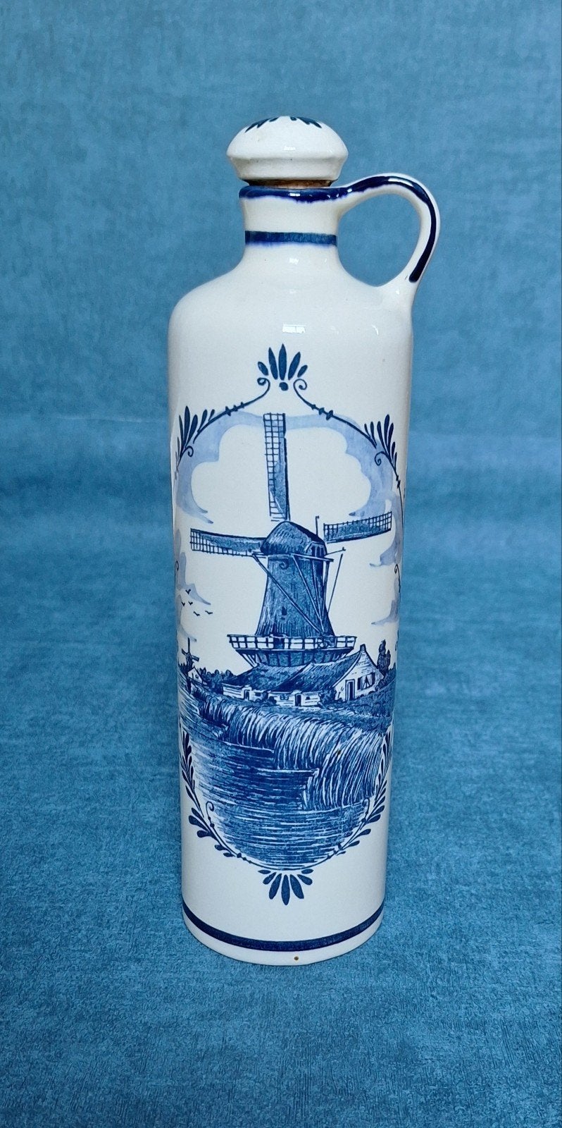 Vintage Bols Jeneverkruik - Delft Blauw Aardewerk Jaren '70, Antiek en Kunst, Antiek | Keramiek en Aardewerk, Ophalen of Verzenden