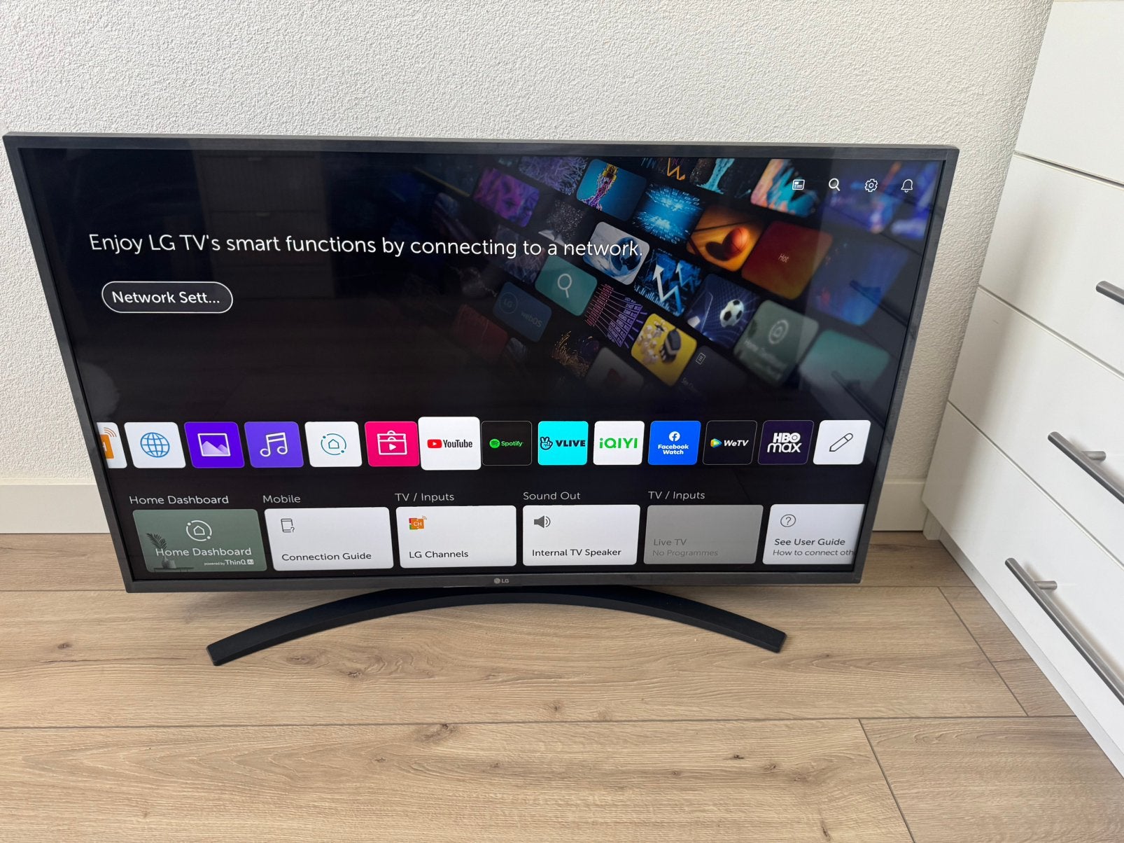 Lg smart tv 43 inch 109cm, Audio, Tv en Foto, Televisies, 50 Hz, Ophalen of Verzenden, Zo goed als nieuw, 100 cm of meer