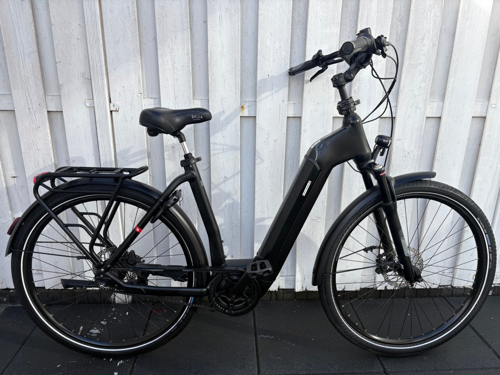 Flyer Gotour 6 Bosch performance motor 625wh accu zwart riem, Zo goed als nieuw, 51 tot 55 cm, 50 km per accu of meer, Ophalen