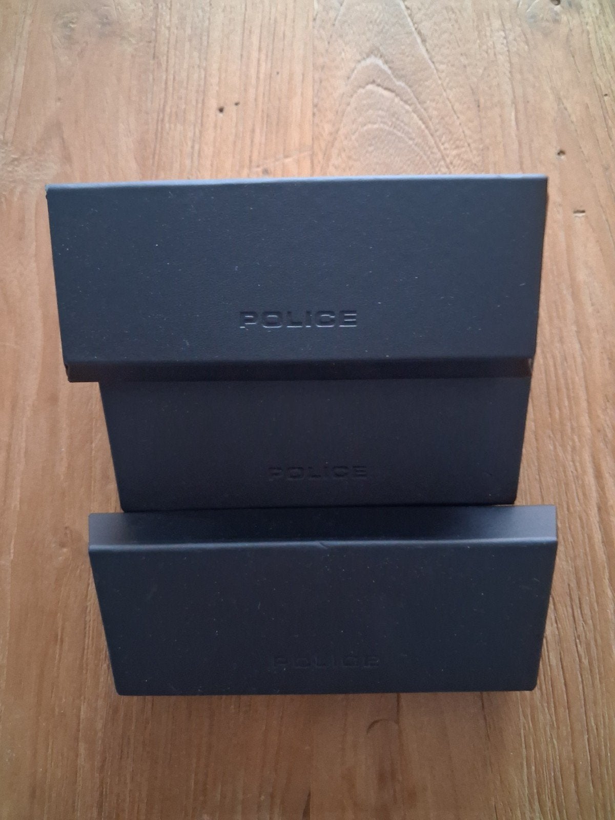 4x Originele, nieuwe POLICE brillenkokers, Overige merken, Verzenden, Zwart, Nieuw