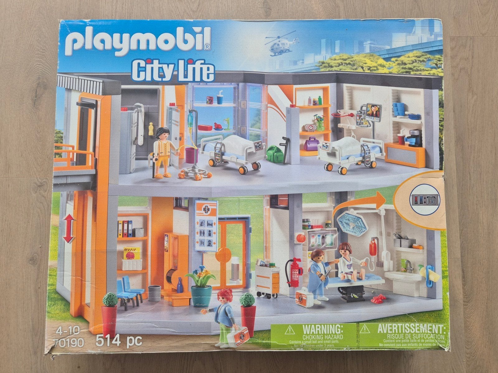 Playmobil ziekenhuis City life 70190, Ophalen of Verzenden, Zo goed als nieuw