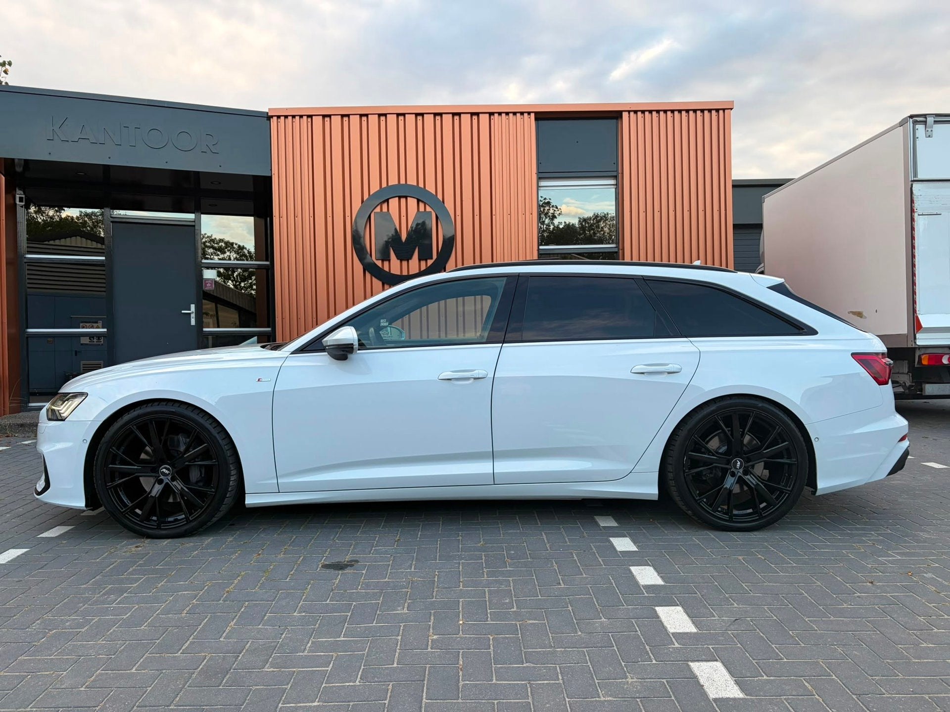 Audi A6 Avant 50 TDI quattro Sport Pro Line S FULL Options, Auto's, Audi, Automaat, Gebruikt, Wit, Automatische klimaatregeling