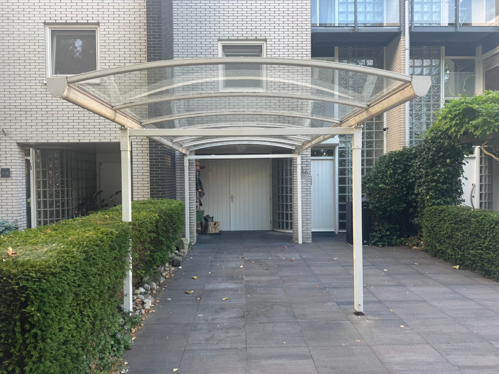 Witte Aluminium Carport 600 x 290, Tuin en Terras, Overkappingen, Ophalen, Gebruikt, Carport
