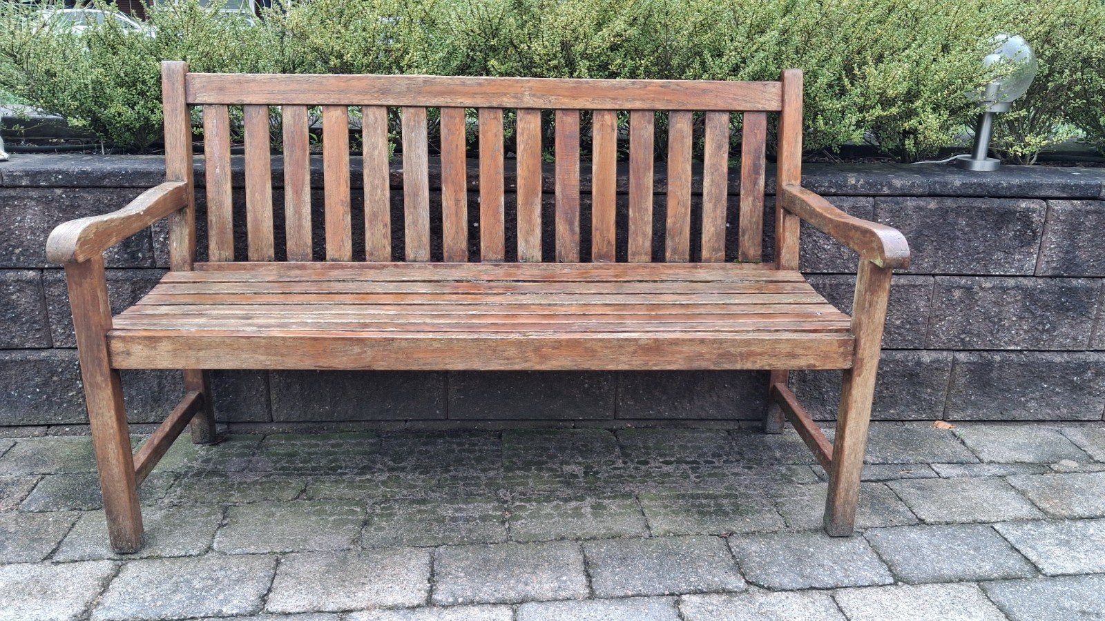 Hardhouten tuinbank., Ophalen, Gebruikt, Hout