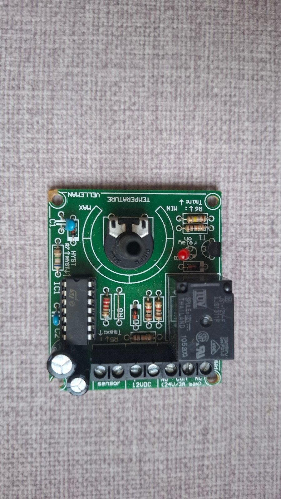 Velleman Temperatuurregelaar Kit K8067, Ophalen of Verzenden, Zo goed als nieuw