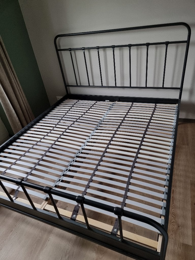 IKEA STJÄRNÖ bed 180x200 met 2 LÖNSET lattenbodems, Ophalen, Tweepersoons, Zo goed als nieuw, 180 cm