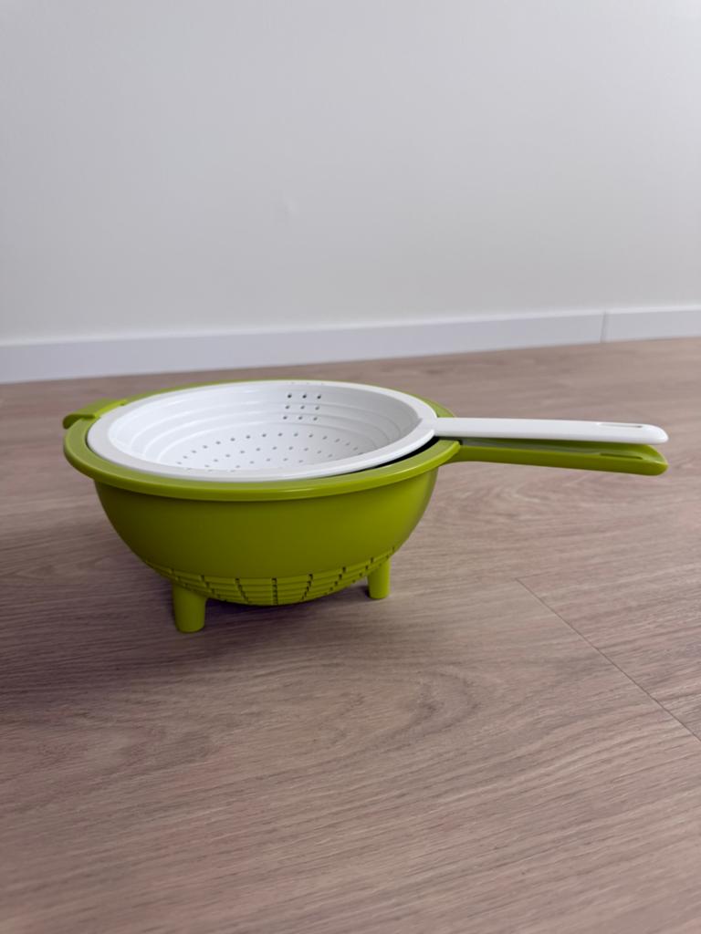 Tupperware dubbele vergiet nieuw, Ophalen of Verzenden, Nieuw, Wit, Overige typen