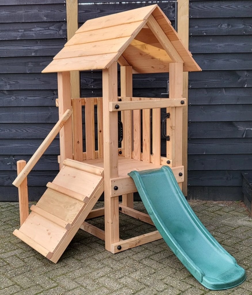 PEUTERTOREN speelhuis klimtoren speeltoestel speeltoren, Ophalen, Nieuw, Glijbaan, Aanbouwonderdeel