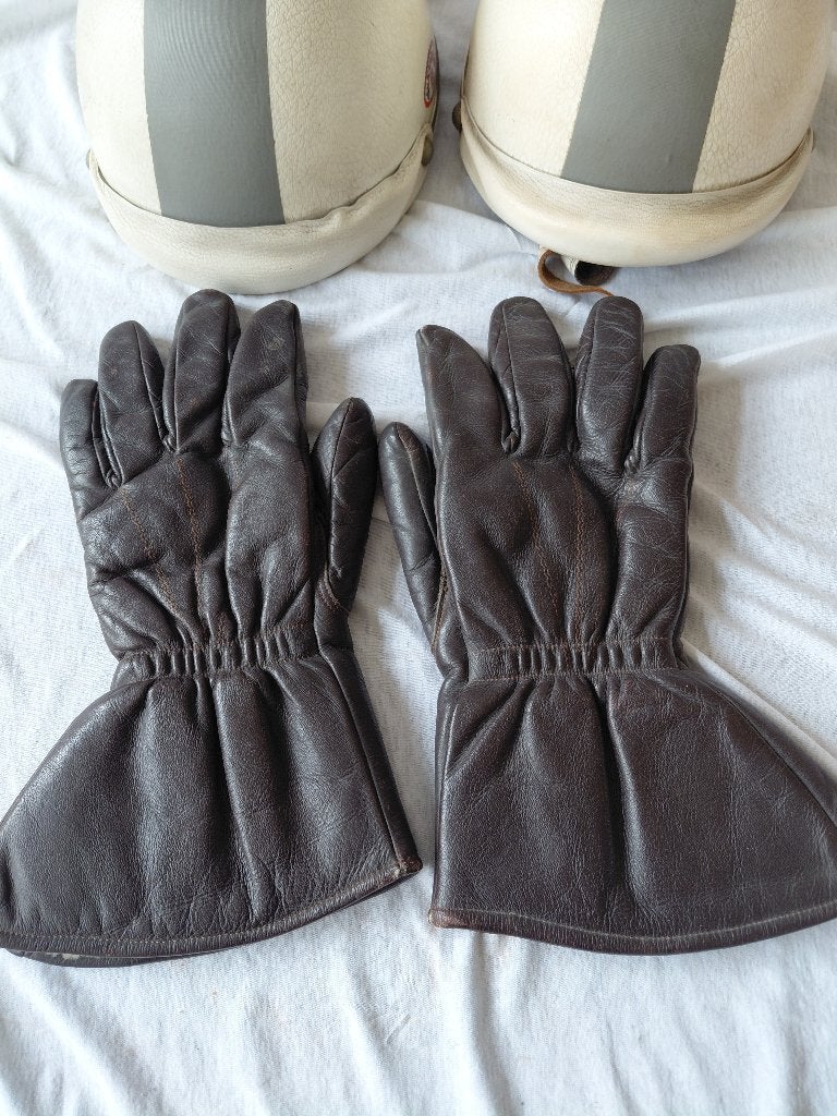 Vintage bruine leren motorhandschoenen Lederen handschoenen, Motoren, Kleding | Motorkleding, Ophalen of Verzenden, Tweedehands