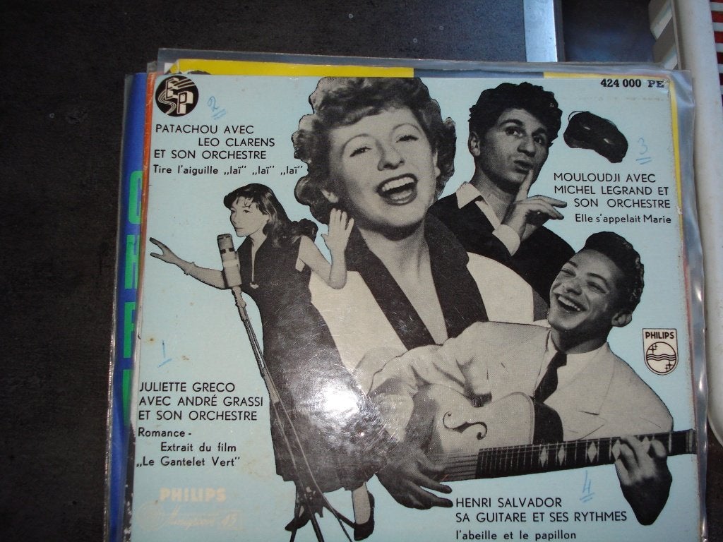 Juliette Greco/Patachou/Mouloudjii/Henri Salvador         EP, Fotohoes, Ophalen of Verzenden, Zo goed als nieuw, Pop
