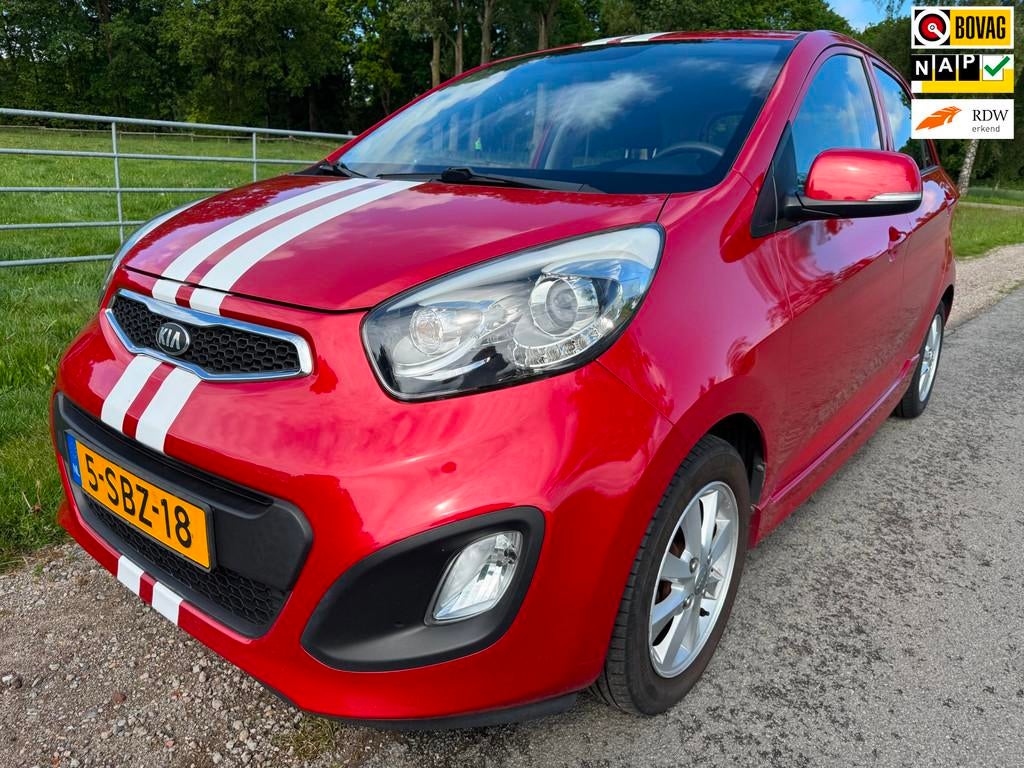 Kia Picanto 1.2 CVVT ISG Plus Pack DEALER onderhouden|Apple, Euro 5, Gebruikt, Zwart, 4 cilinders