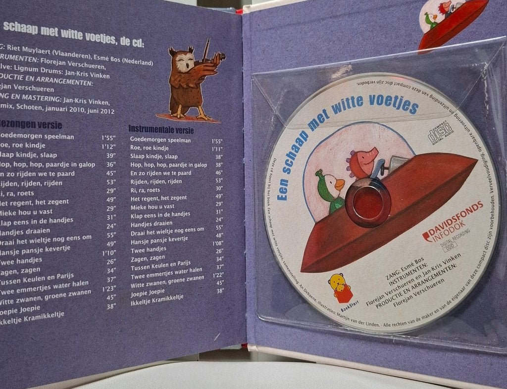 Een schaap met witte voetjes - Boek en audio CD (ZGAN), Boeken, Fictie algemeen, Jongen of Meisje, An Debaene, Ophalen of Verzenden