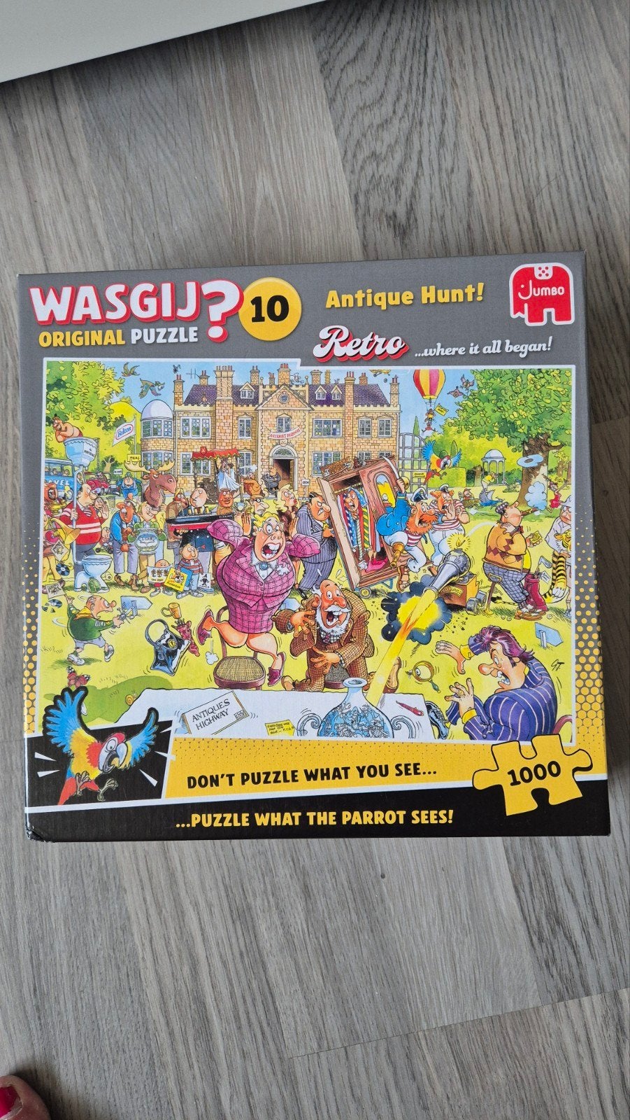 Wasgij Original 10 Retro Antique Hunt! - Nieuwstaat, Ophalen of Verzenden, 500 t/m 1500 stukjes, Zo goed als nieuw, Legpuzzel