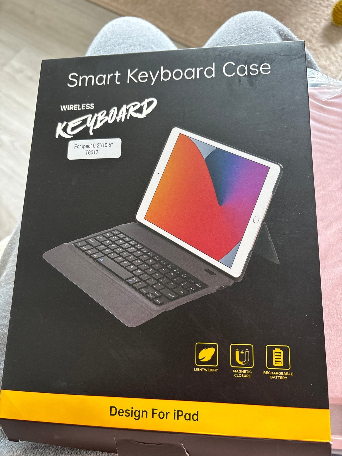 Smart Keyboard Case voor iPad 10.2"/10.5" - Roze, 10 inch, Rose Goud, Apple iPad, Nieuw