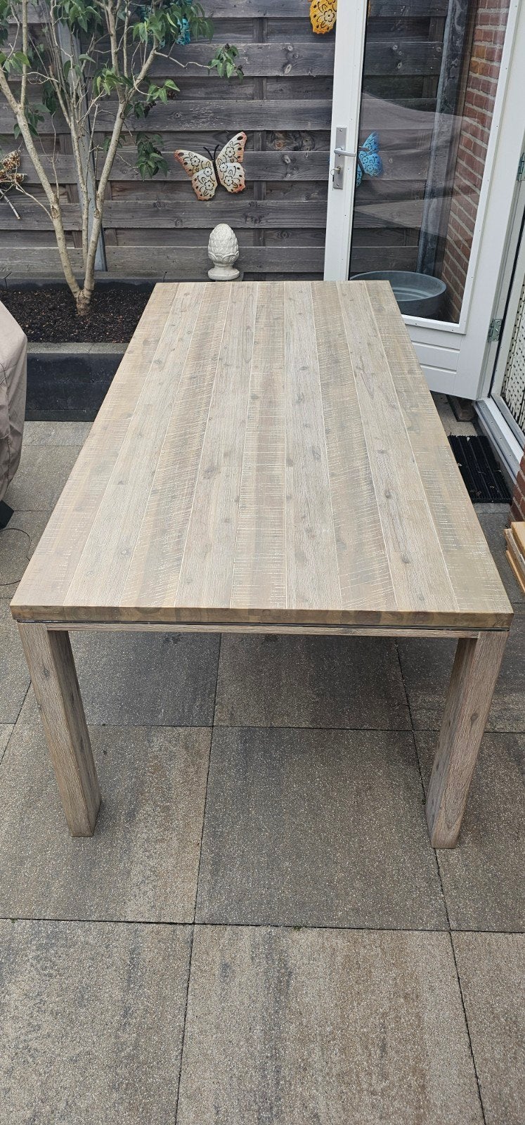 acacia ice Grey Eettafel, Huis en Inrichting, Tafels | Eettafels, Ophalen, 100 tot 150 cm, 200 cm of meer, Vijf personen of meer