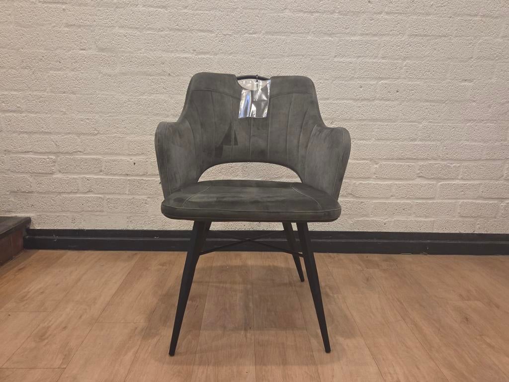 Groene MX Sofa eetkamerstoel - Showroommodel, Overige kleuren, Ophalen of Verzenden, Zo goed als nieuw, Eén