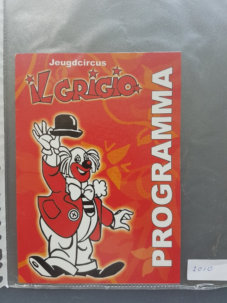 Jeugdcircus Il Grigio Programma's - 2005 en  2011.(2x)., Verzamelen, Ophalen of Verzenden, Zo goed als nieuw