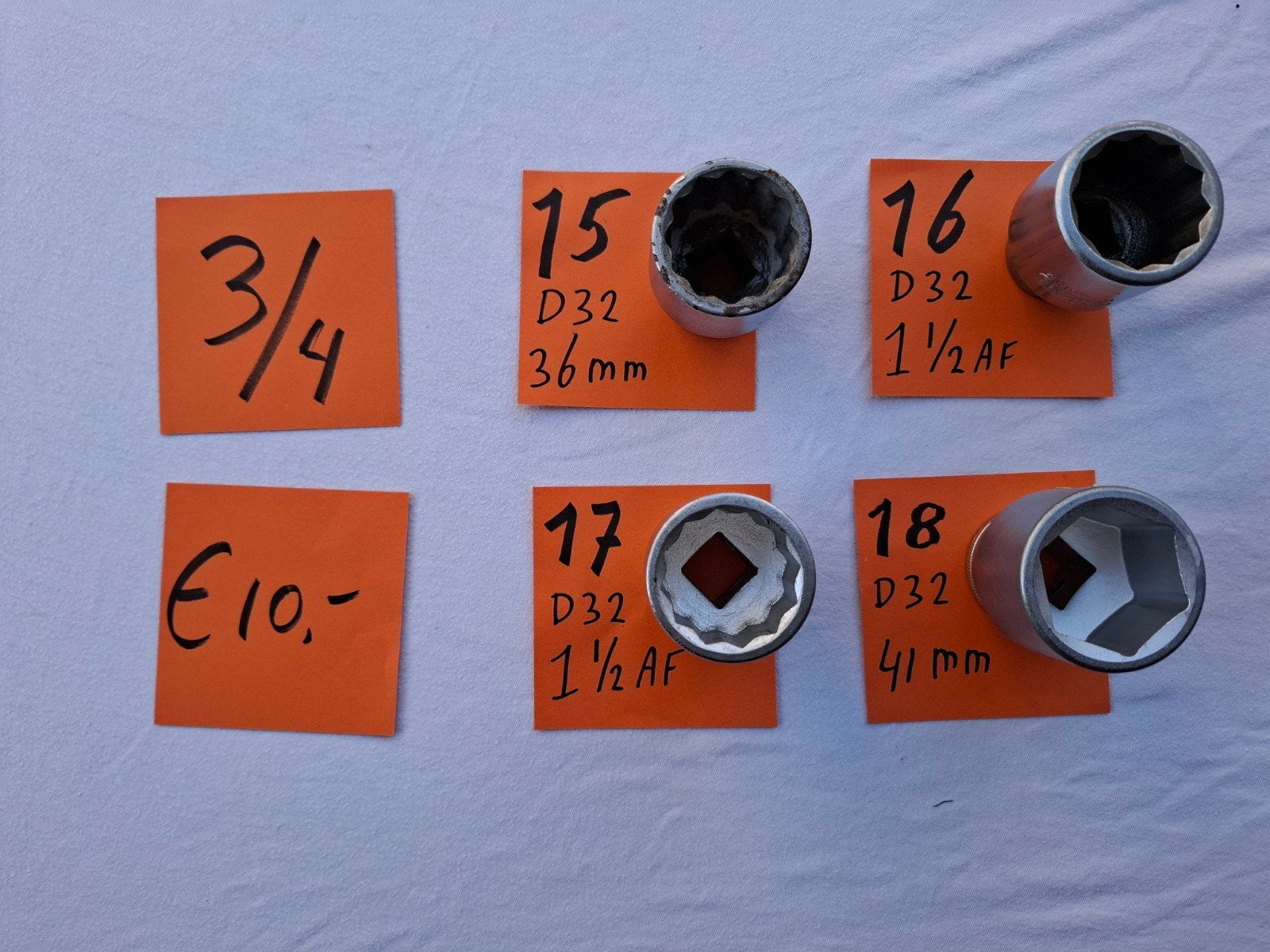 gedore.  3/4  doppen, Ophalen of Verzenden, Gebruikt, Sleutel/ratel, Gedore