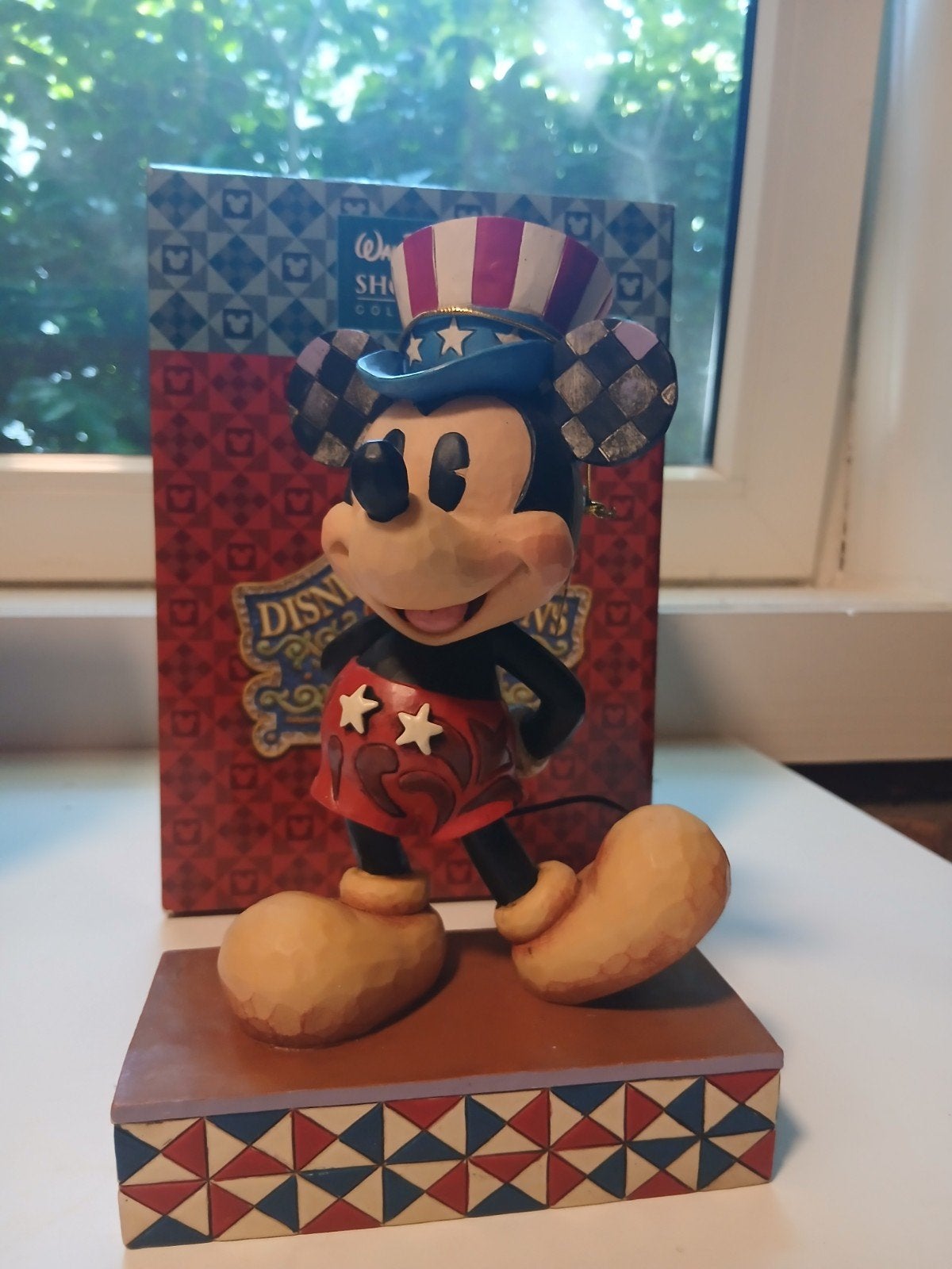 Disney Traditions Patriotic Mickey Figurine - Jim Shore, Verzamelen, Ophalen of Verzenden, Mickey Mouse, Zo goed als nieuw, Beeldje of Figuurtje
