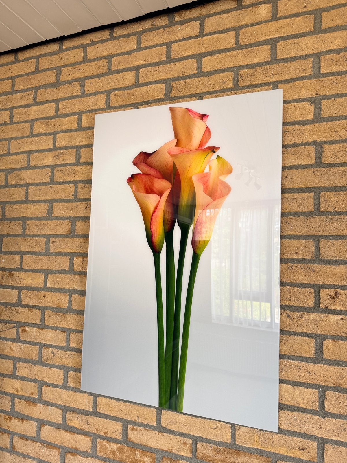Calla Lelies schilderij, Ophalen, Zo goed als nieuw, 50 tot 75 cm, Foto of Poster