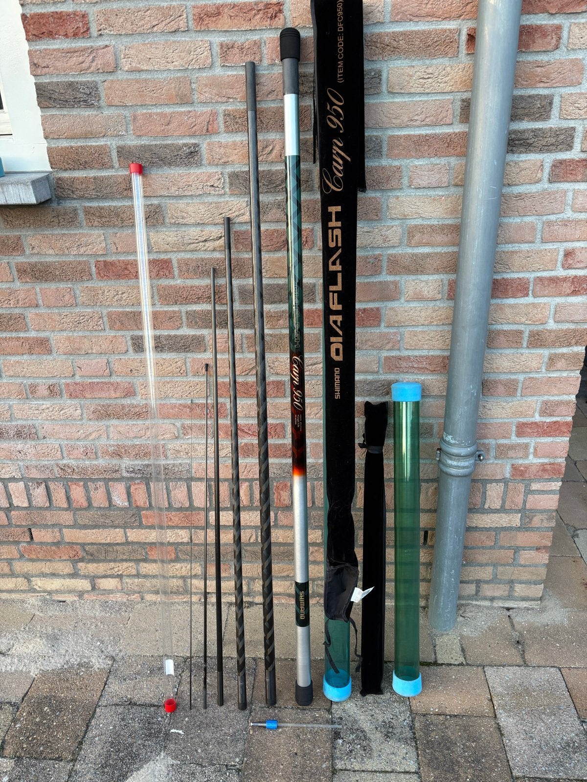 Shimano Diaflash Carp 9,5 mtr + extra’s, Ophalen, Nieuw, Vaste hengel