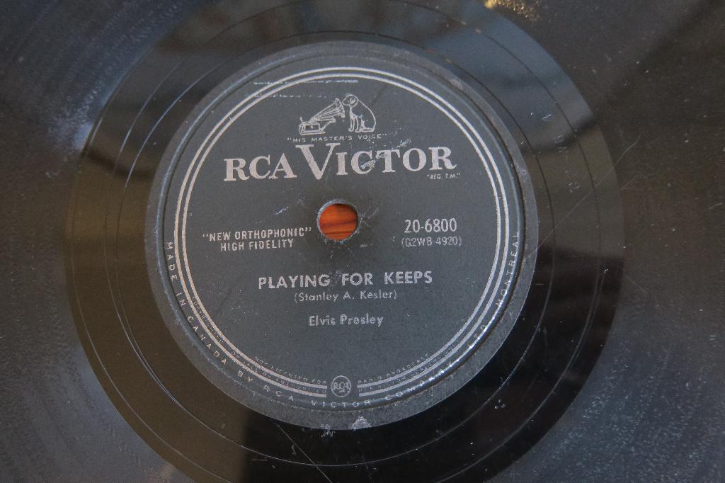 Elvis Presley Playin' for keeps 78 toeren 78 rpm jukebox, Gebruikt, 10 inch, Voor 1960, Ophalen of Verzenden
