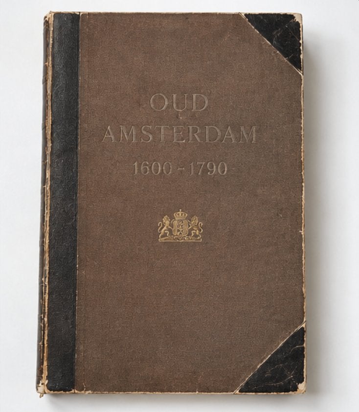 Boek Oud Amsterdam 1600-1790 - P. Fouquet - uitgave 1923, Boeken, Geschiedenis | Stad en Regio, Fouquet, Ophalen, 20e eeuw of later