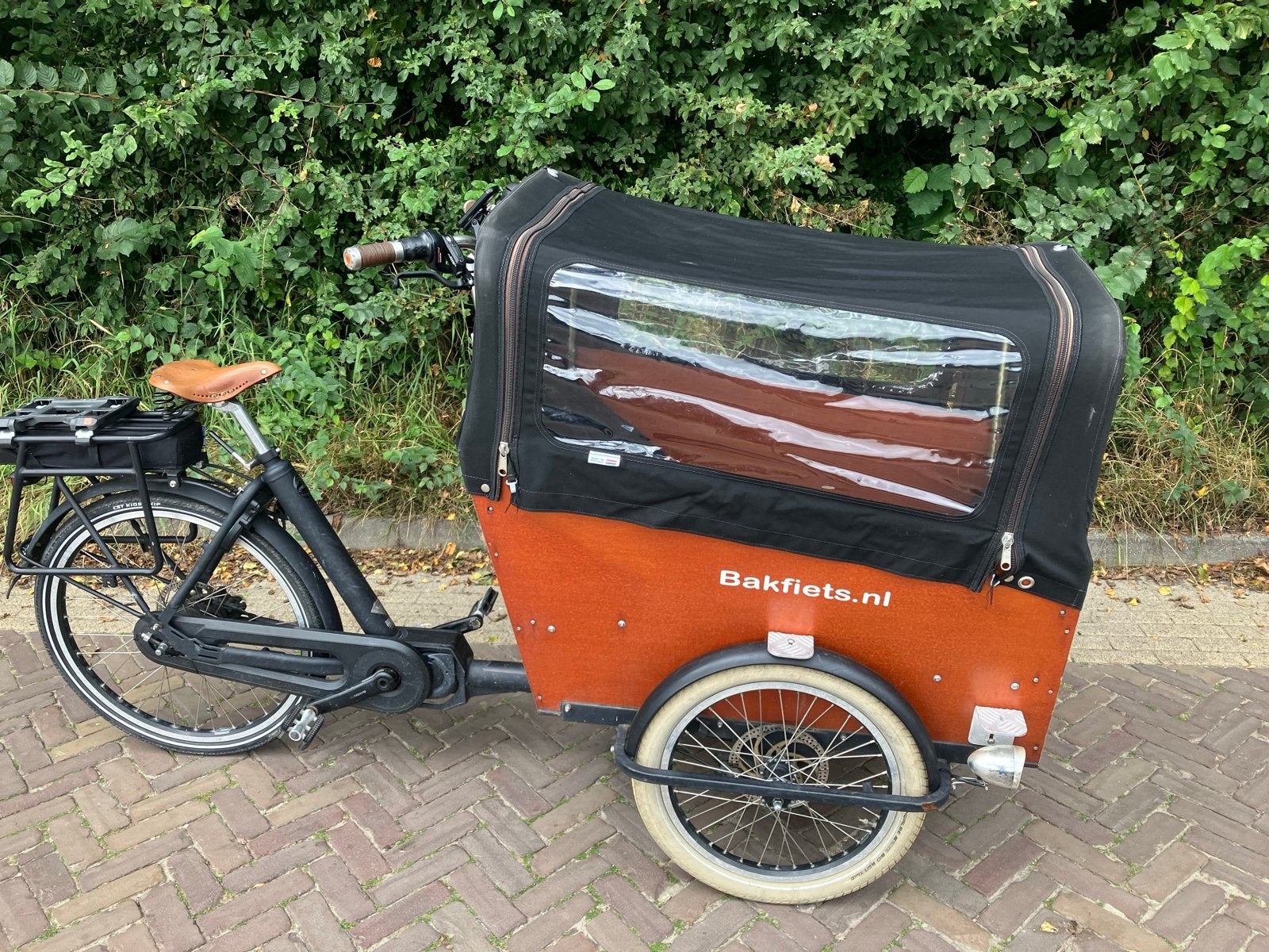 Bakfiets trike narrow cruise steps ss7, Fietsen en Brommers, 4 kinderen of meer, Huif, Zo goed als nieuw, Ophalen
