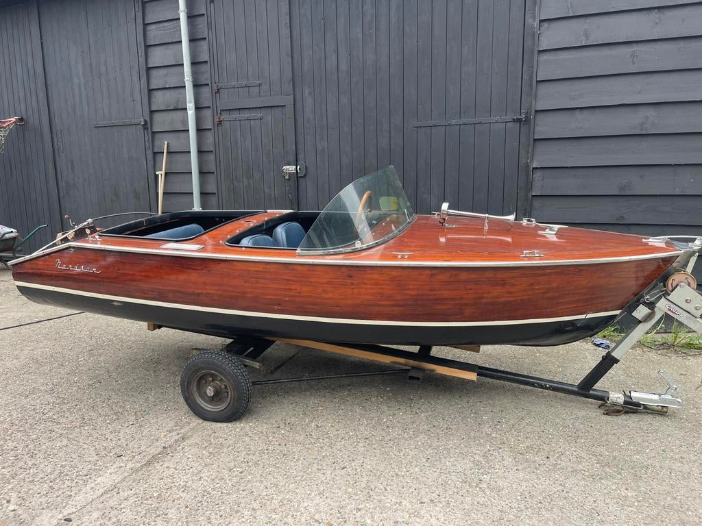 Houten speedboot nordson, Watersport en Boten, Ophalen of Verzenden, Zo goed als nieuw, Hout, Buitenboordmotor