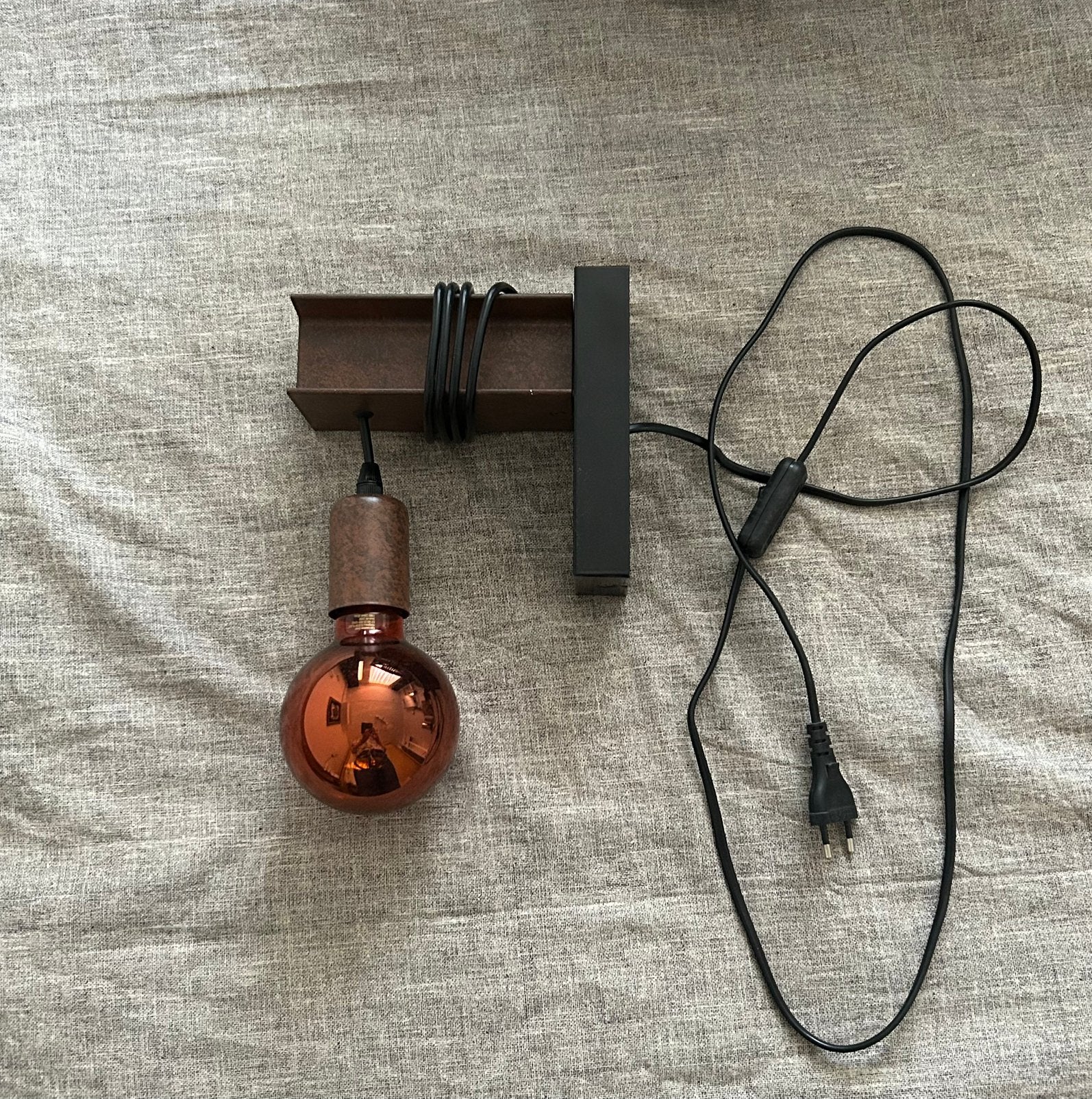 Wandlamp industrieel, Huis en Inrichting, Lampen | Wandlampen, Ophalen, Zo goed als nieuw