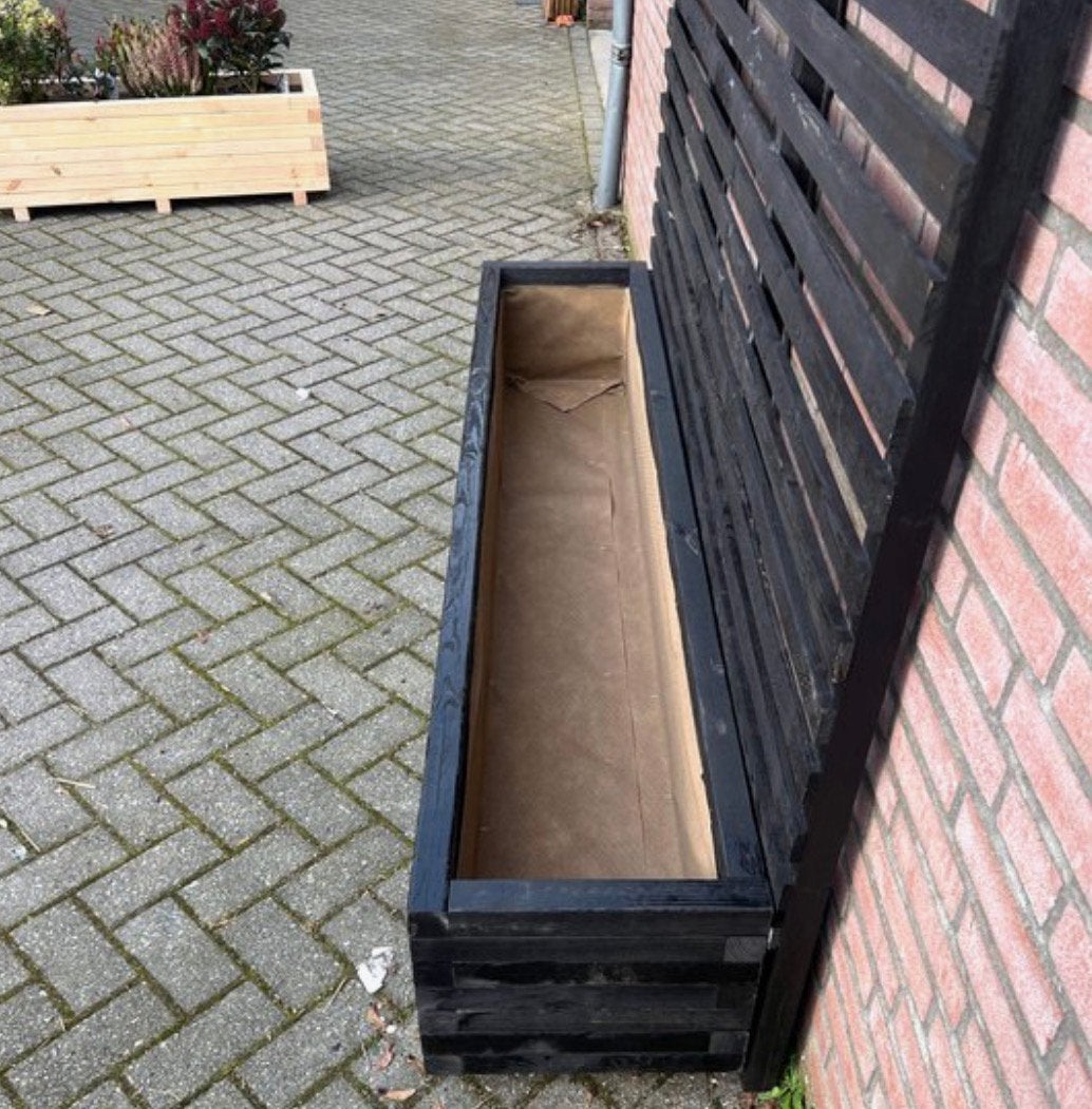 Grote stevige bloembak en hekwerk 200x176 OP=OP, Tuin en Terras, Ophalen, 100 cm of meer, Nieuw, 60 cm of meer