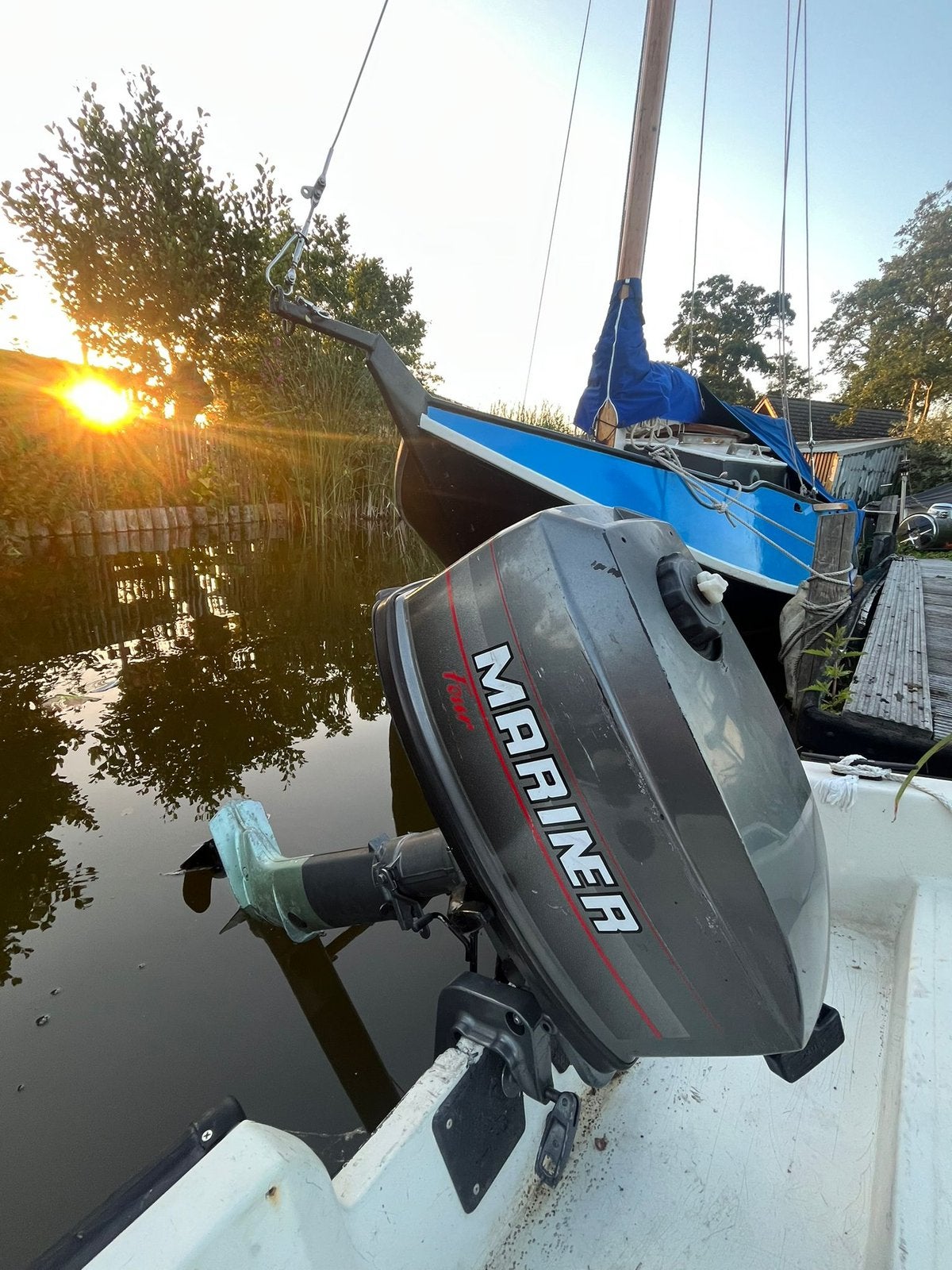 Mariner 4 PK 2-takt buitenboordmotor., Watersport en Boten, Ophalen, Zo goed als nieuw
