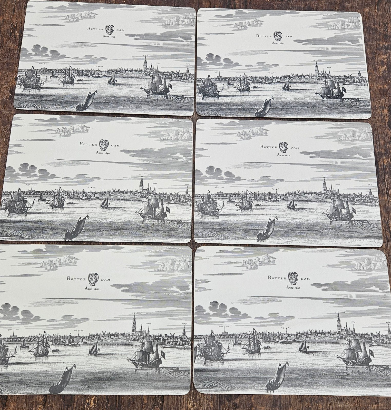 Rotterdam/Zwitserland    placemats onderzetters, Ophalen of Verzenden, Gebruikt, Bord