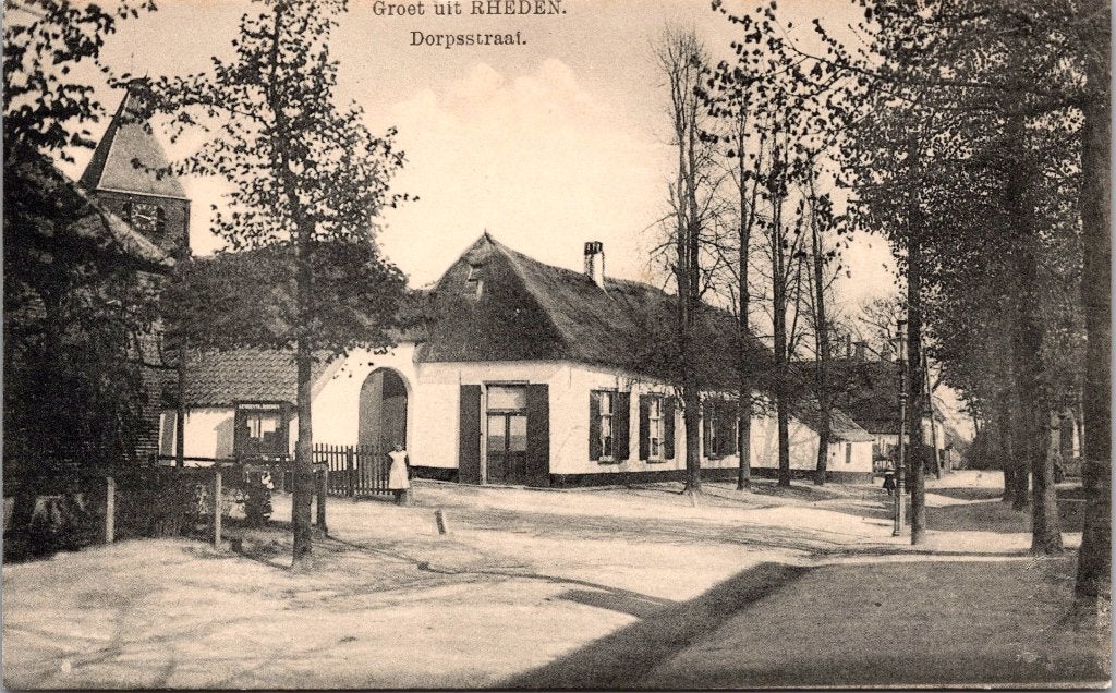 Rheden - 12 oude ansichtkaarten, Verzamelen, Ansichtkaarten | Nederland, Verzenden, 1940 tot 1960, Gelopen, Gelderland