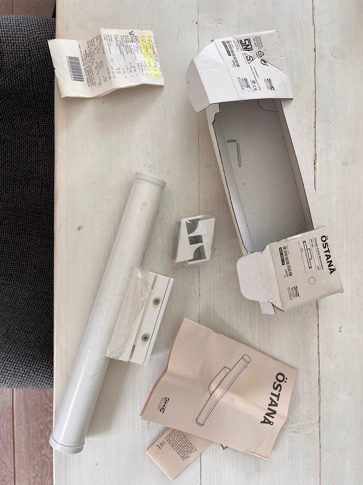 Nieuwe IKEA ÖSTANÅ LED-wandlamp 36 cm - Ongebruikt in verpak, Wit, Kunststof, Nieuw, Modern